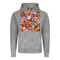 Cloud Rock christmas coffee cups ornaments and lights with diamond plaid seamless Vintage Hoodie - BundleAndBundleShop