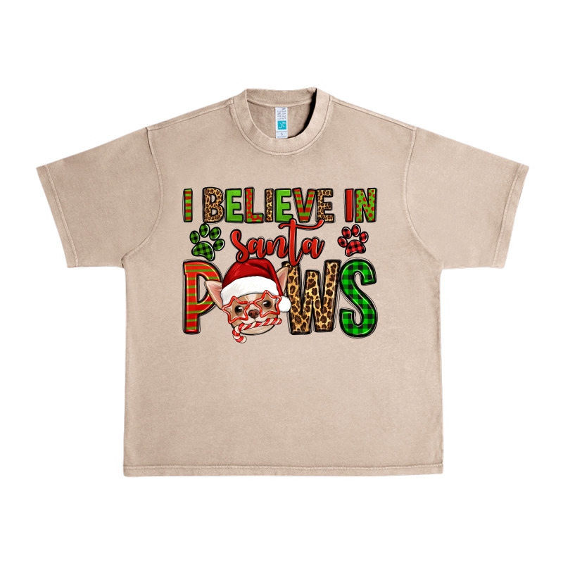 I Believe In Santa Paws Chihuahuha Urban Heavy Tee by Jasminsmagicworld | Teevron