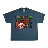 Midnight Navy i believe in santa paws chihuahuha Urban Heavy Tee - Jasminsmagicworld