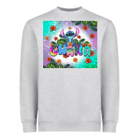 Heather Grey ohana stitch Heavyweight Sweatshirt - AdoDesignShop