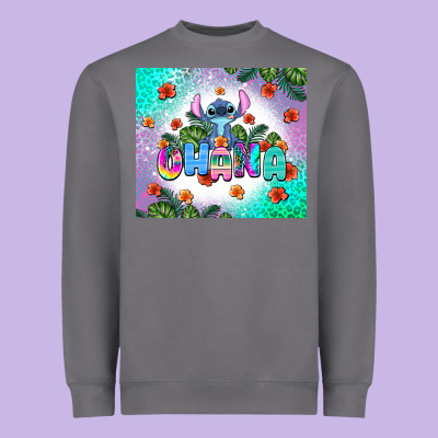 Ohana Stitch Heavyweight Sweatshirt Designed By Adodesignshop