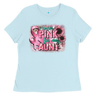 Baby Blue i wear pink for my aunt Ladies Tee - CowGirlArtShop