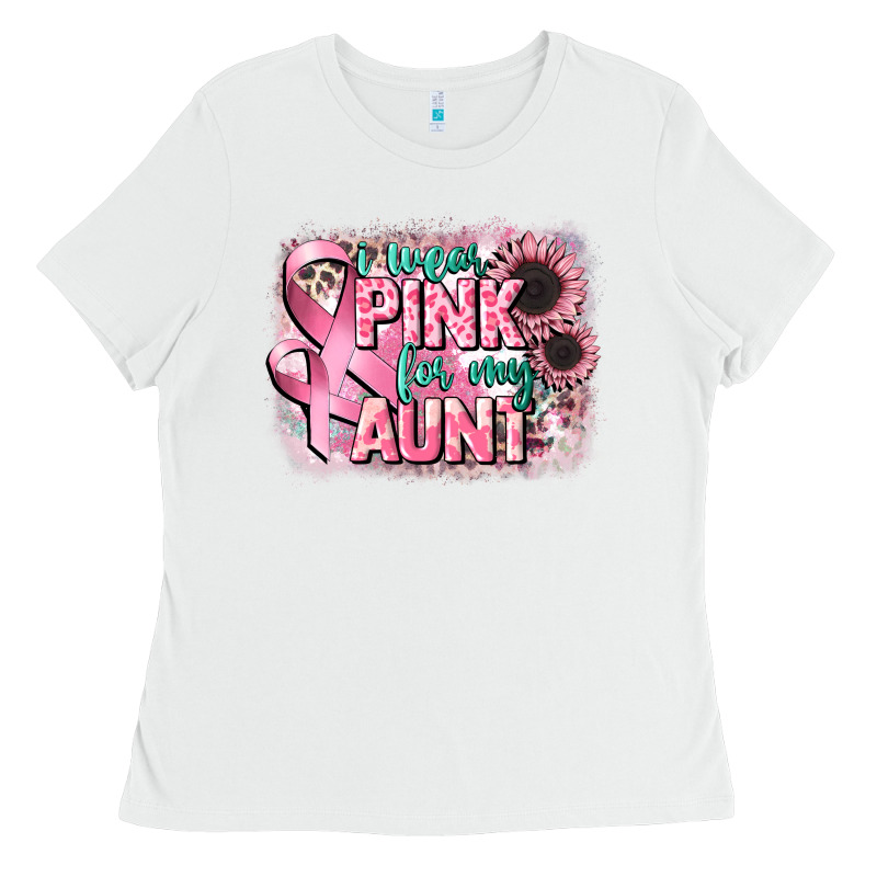 I Wear Pink For My Aunt Ladies Tee by CowGirlArtShop | Teevron