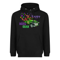 Black mardi gras with truck Heavyweight Hoodie - AdoDesignShop