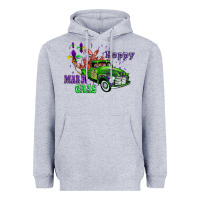 Heather Grey mardi gras with truck Heavyweight Hoodie - AdoDesignShop