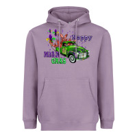 Lavender mardi gras with truck Heavyweight Hoodie - AdoDesignShop