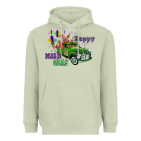 Matcha mardi gras with truck Heavyweight Hoodie - AdoDesignShop