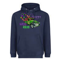 Navy mardi gras with truck Heavyweight Hoodie - AdoDesignShop