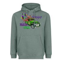 Sage mardi gras with truck Heavyweight Hoodie - AdoDesignShop