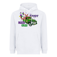 White mardi gras with truck Heavyweight Hoodie - AdoDesignShop