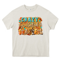Cream Crazy grateful and thankful Heavy Core Tee - NancyCooperArtShop