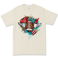 Bone Football ball leopard glitter Premium Tee - HowdyJamesFarm