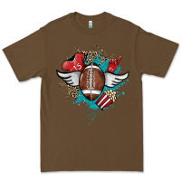Cacao Football ball leopard glitter Premium Tee - HowdyJamesFarm