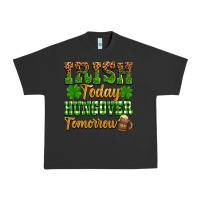 Pigment Black St. Patrick's Irish today hungover tomorrow Urban Heavy Tee - OliviaCreatesArt
