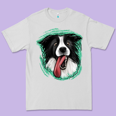 Border Collie Premium Tee Designed By Jasminsmagicworld