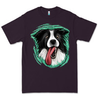 Plum border collie Premium Tee - Jasminsmagicworld