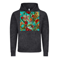 Vintage Black faith coffee cup and cross with leopard and roses seamless pattern bbs Vintage Hoodie - BundleAndBundleShop