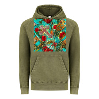 Vintage Olive faith coffee cup and cross with leopard and roses seamless pattern bbs Vintage Hoodie - BundleAndBundleShop
