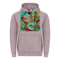 Vintage Zinc faith coffee cup and cross with leopard and roses seamless pattern bbs Vintage Hoodie - BundleAndBundleShop