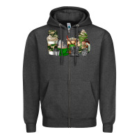Charcoal Heather veteran coffee cups Zipper Hoodie - AdoDesignShop