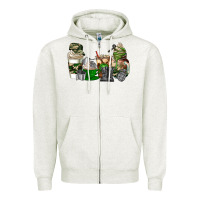 Oatmeal Heather veteran coffee cups Zipper Hoodie - AdoDesignShop