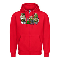 Red veteran coffee cups Zipper Hoodie - AdoDesignShop