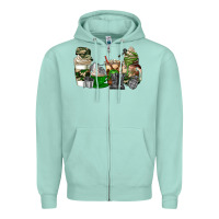 Seafoam veteran coffee cups Zipper Hoodie - AdoDesignShop