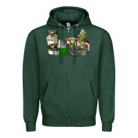 Sports Green veteran coffee cups Zipper Hoodie - AdoDesignShop