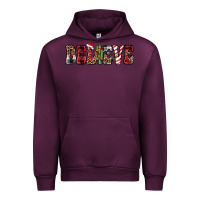 Mauve Wine believe Urban Hoodie - JahusDesignShop
