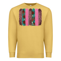 Antique Gold valentine's leopard brushstroke Premium Sweatshirt - AdoDesignShop