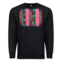 Black valentine's leopard brushstroke Premium Sweatshirt - AdoDesignShop