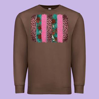 Valentine's Leopard Brushstroke Premium Sweatshirt Designed By Adodesignshop