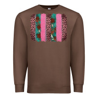 Chestnut valentine's leopard brushstroke Premium Sweatshirt - AdoDesignShop