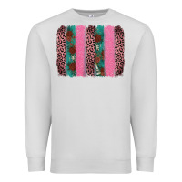Dove Grey valentine's leopard brushstroke Premium Sweatshirt - AdoDesignShop