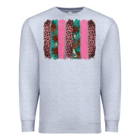 Heather Grey valentine's leopard brushstroke Premium Sweatshirt - AdoDesignShop