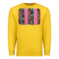 Lemon valentine's leopard brushstroke Premium Sweatshirt - AdoDesignShop