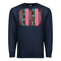 Navy valentine's leopard brushstroke Premium Sweatshirt - AdoDesignShop