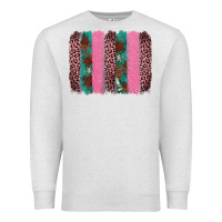 Oatmeal Heather valentine's leopard brushstroke Premium Sweatshirt - AdoDesignShop