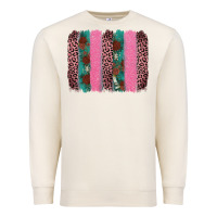 Sandshell valentine's leopard brushstroke Premium Sweatshirt - AdoDesignShop