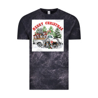 Cloud Black merry chrıstmas Vintage Tee - FaDigitalArtStudio