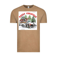 Vintage Coffee merry chrıstmas Vintage Tee - FaDigitalArtStudio