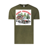 Vintage Olive merry chrıstmas Vintage Tee - FaDigitalArtStudio