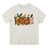 Cream Fall love Heavy Core Tee - NancyCooperArtShop