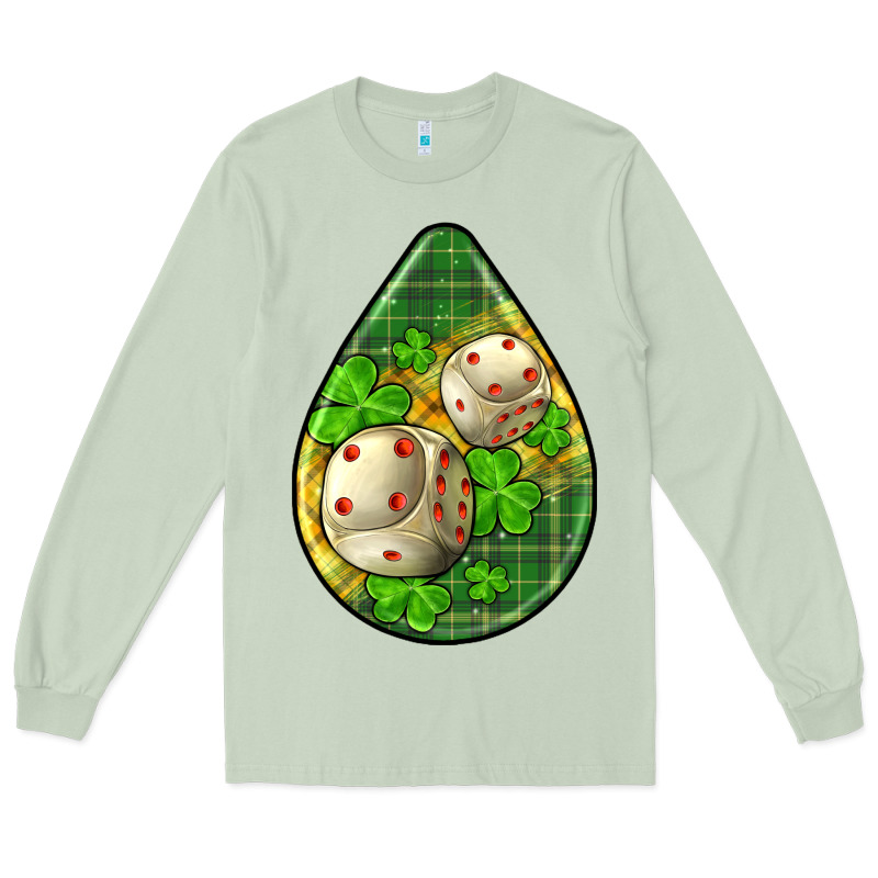 St.patrick's Teardrop Earrings Long Sleeve Tee by FaDigitalArtStudio | Teevron