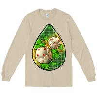 Mushroom st.patrick's teardrop earrings Long Sleeve Tee - FaDigitalArtStudio