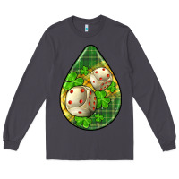 Smoke st.patrick's teardrop earrings Long Sleeve Tee - FaDigitalArtStudio