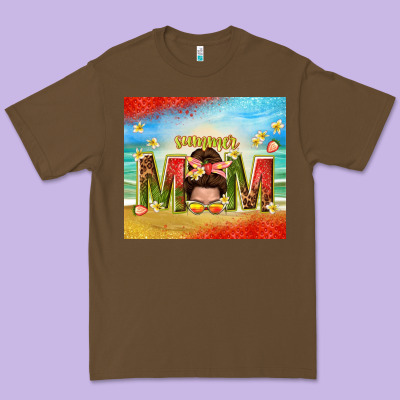 Summer Mom Premium Tee Designed By Tumblerdesignbyshophia