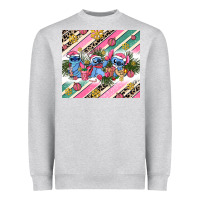 Heather Grey pink stitch  christmas Heavyweight Sweatshirt - AdoDesignShop