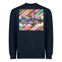 Navy pink stitch  christmas Heavyweight Sweatshirt - AdoDesignShop