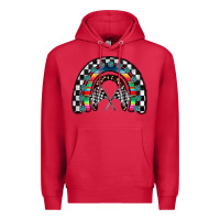 Cardinal Racing Rainbow Premium Hoodie - CowhideDigitalArt